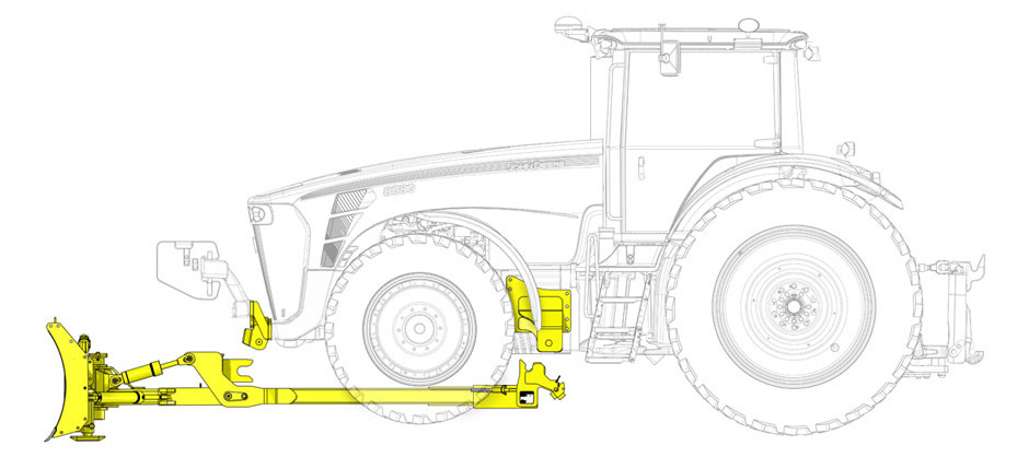 Trasforma il tuo trattore in un bulldozer Dozerblade5900-09